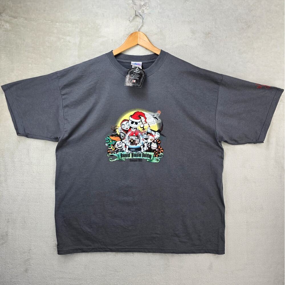 Vintage Disneyland Haunted Mansion Holiday 2003 Shirt XXL Nightmare Christmas